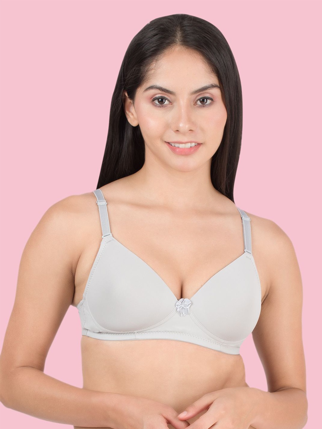 

Dressberry Lightly Padded Everyday T-Shirt Bra, Grey