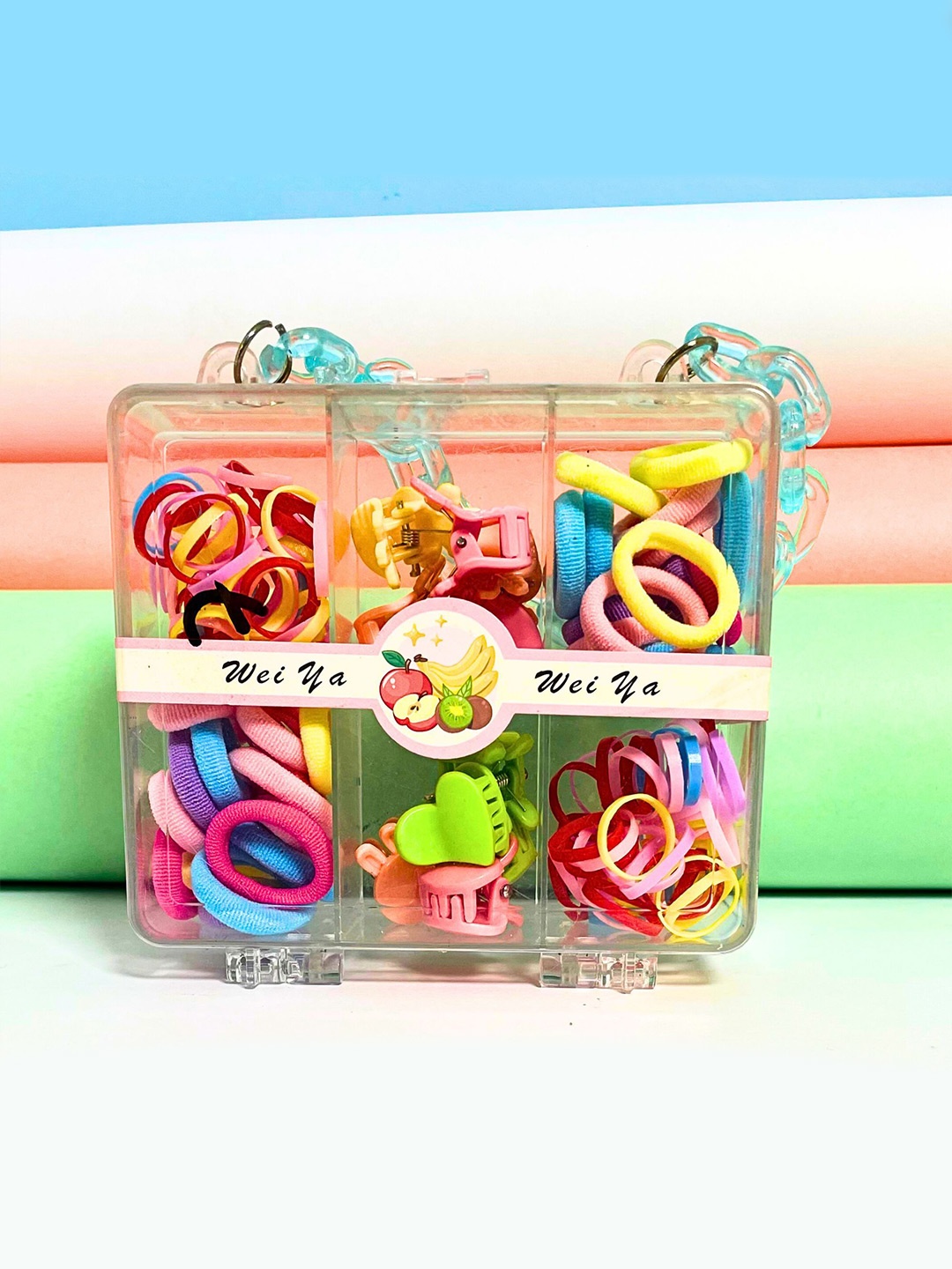 

MANSIYAORANGE Girls Embellished Hair Accesories, Pink