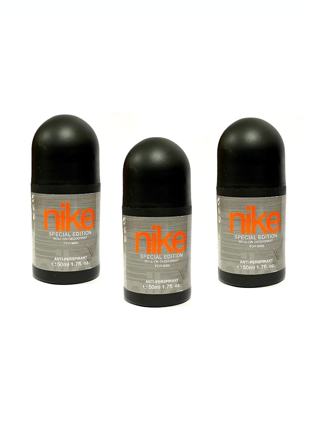 

Nike Set Of 3 Special Edition Roll-On Deodorant For Man- 50ml Each, Transparent