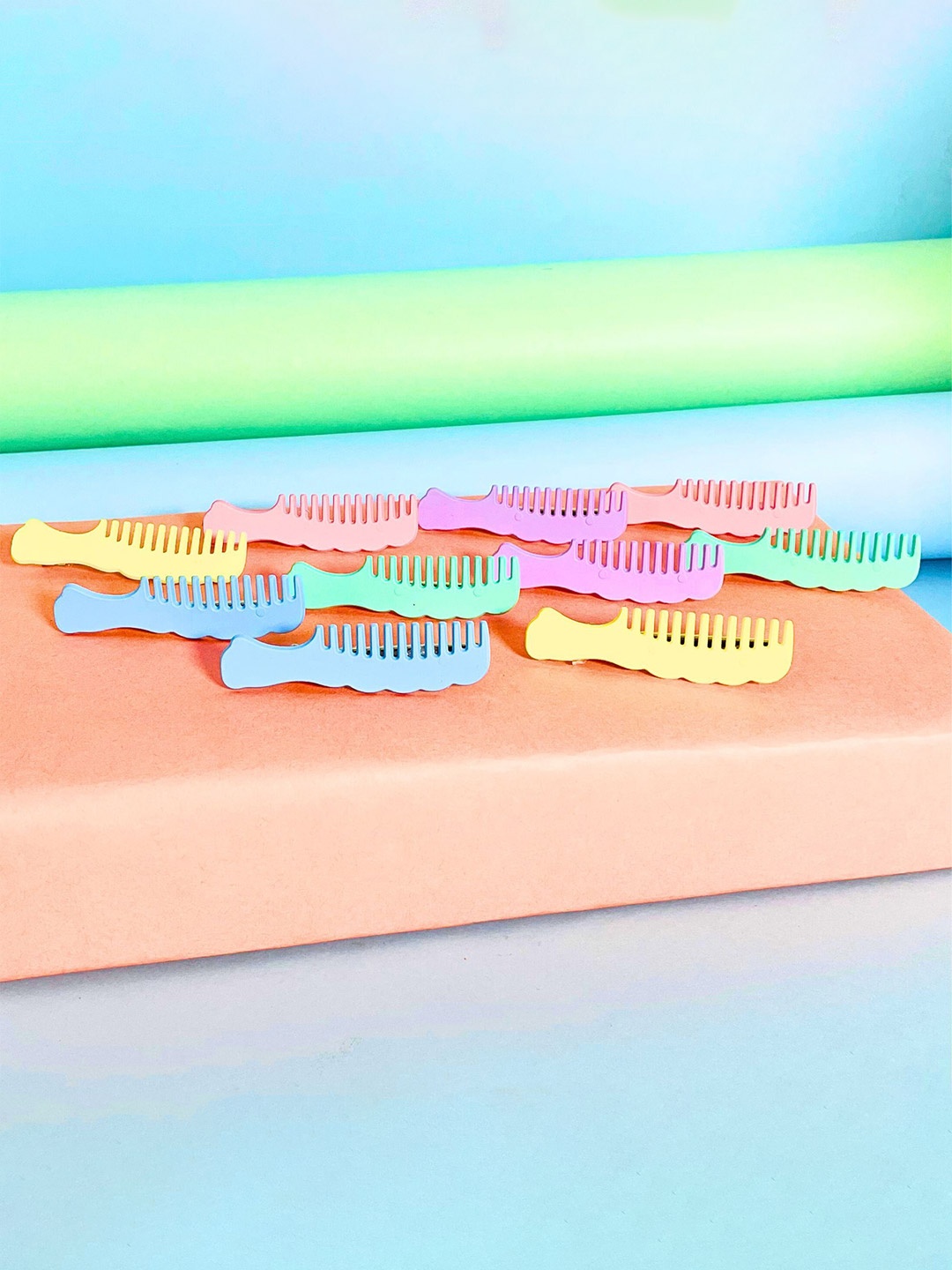 

MANSIYAORANGE Girls Set Of 10 Alligator Claw Clips, Green