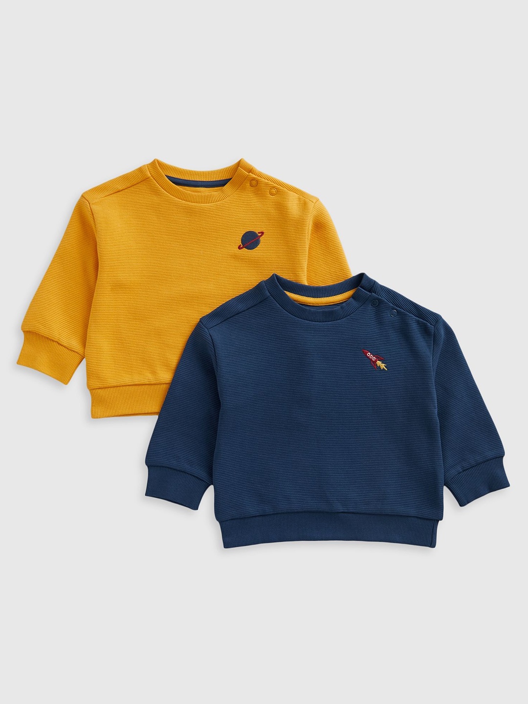 

mothercare Boys Antimicrobial Solid Round Neck Cotton Pullover Sweatshirt, Red