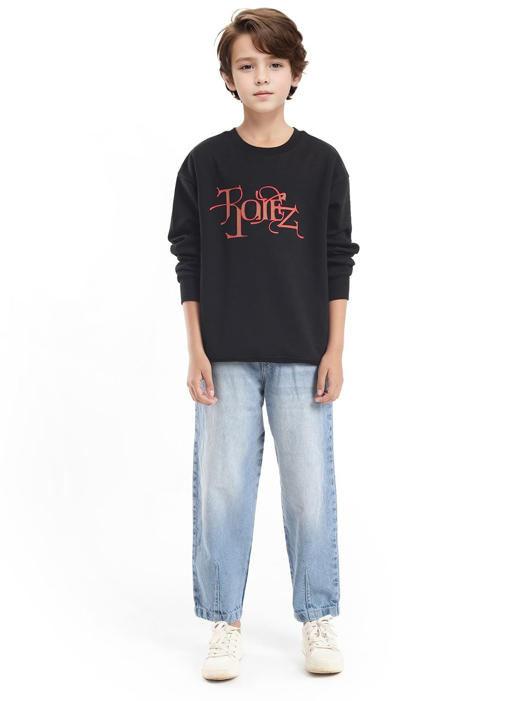 

Rare Ones Boys Graphic Print Sweatshirt, Black