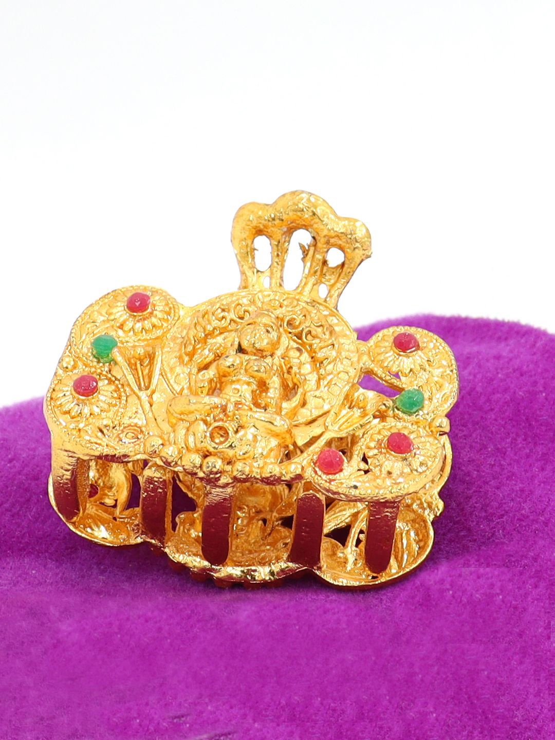 

VAGHBHATT Women Embellished Claw Clip, Gold