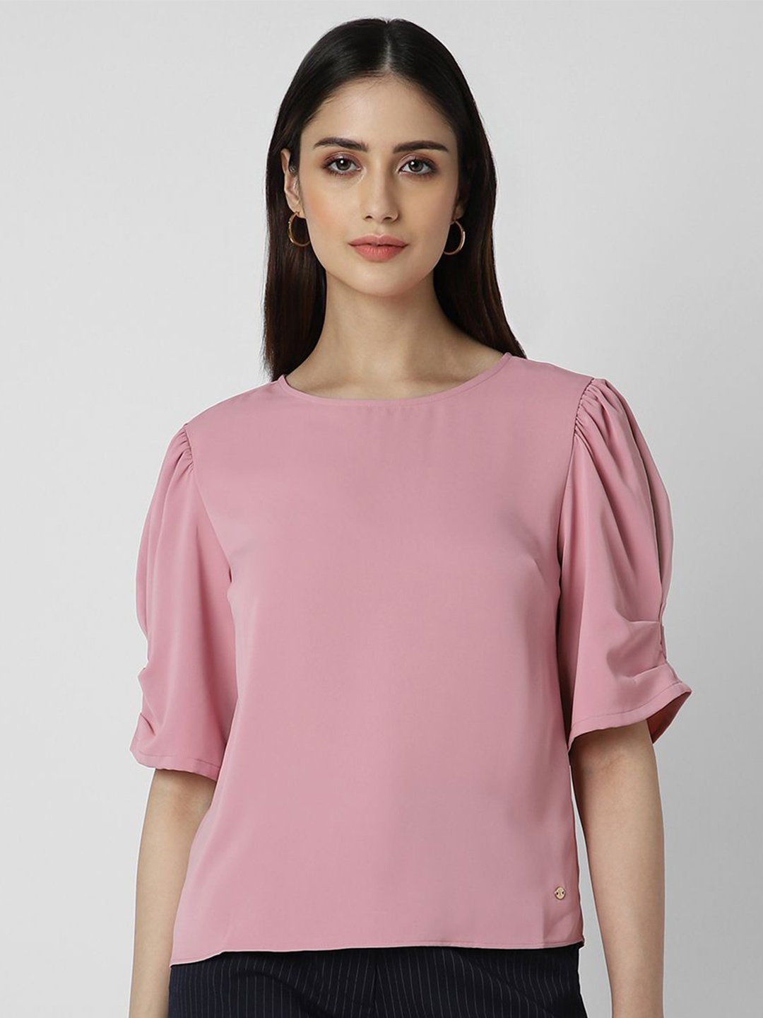 

Van Heusen Woman Round Neck Top, Pink