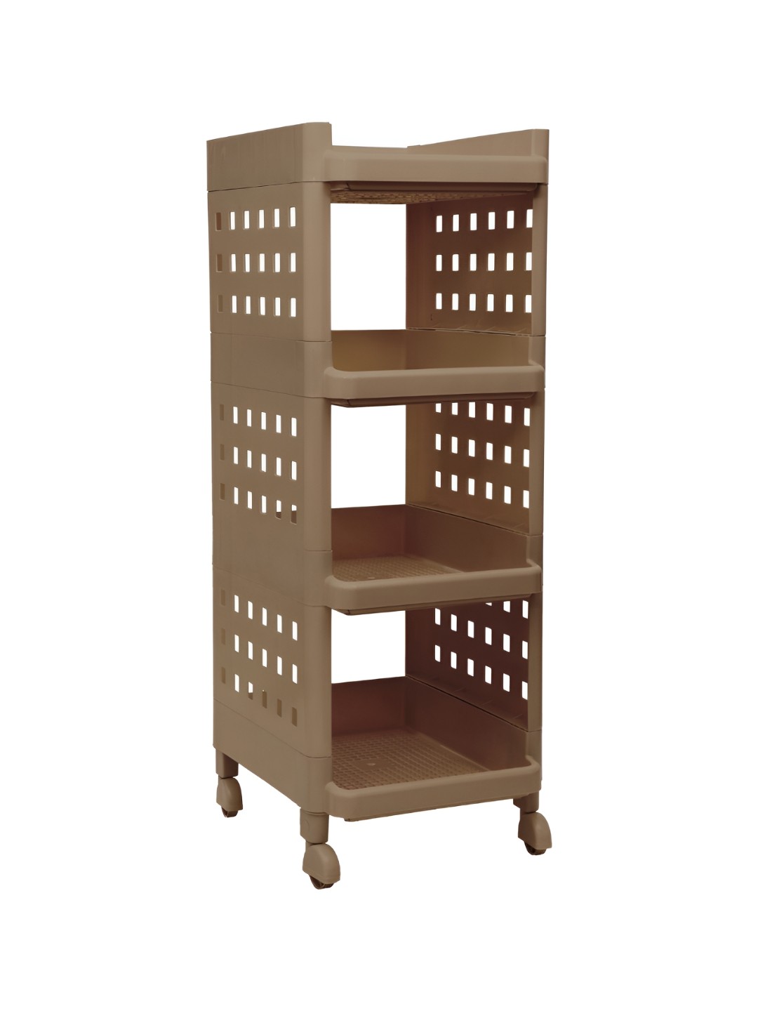 

SELVEL Brown 4 Shelfs Self Design Super Strong Multi-Utility Organisers