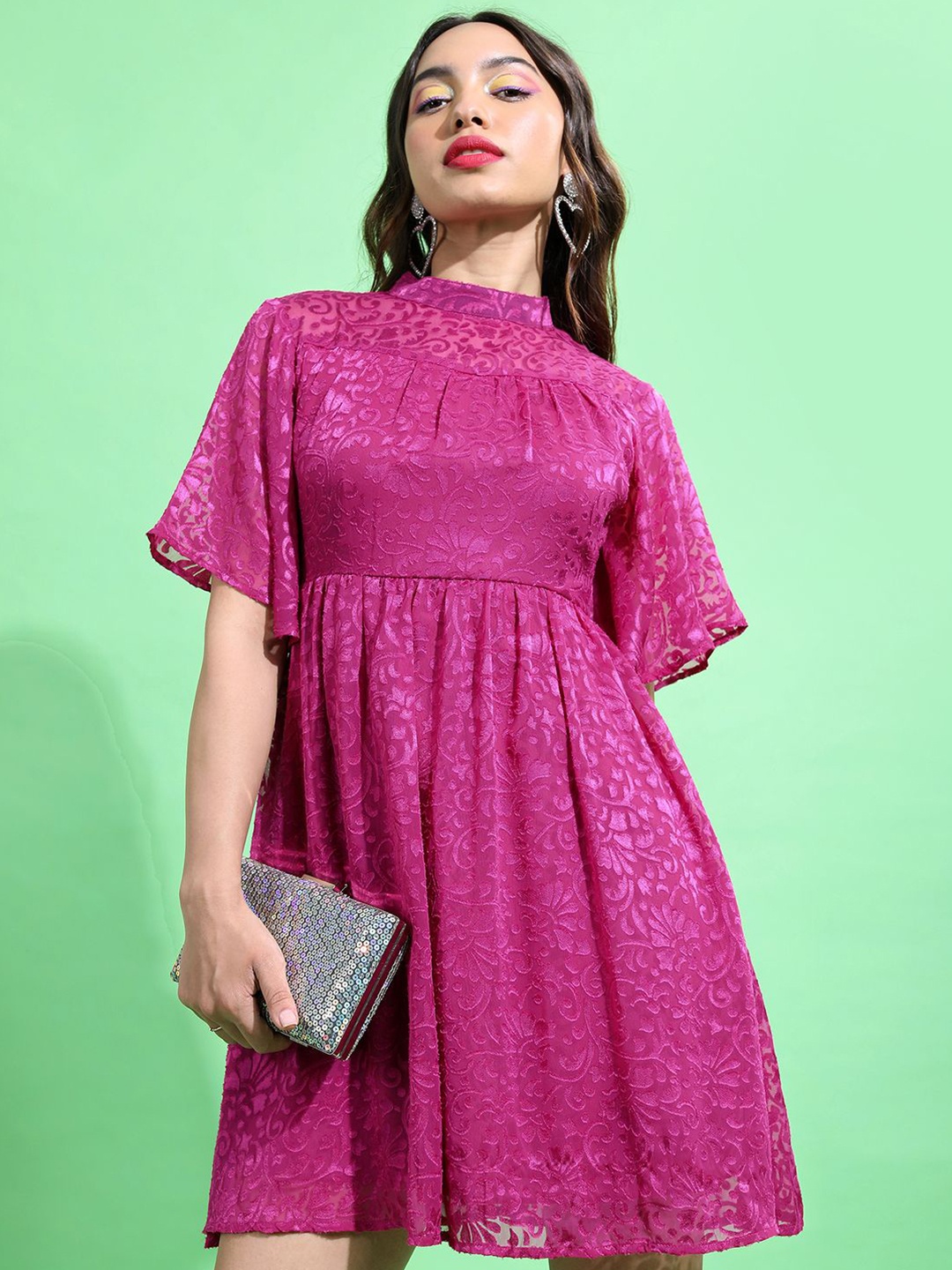 

Tokyo Talkies Fit & Flare Dress, Pink
