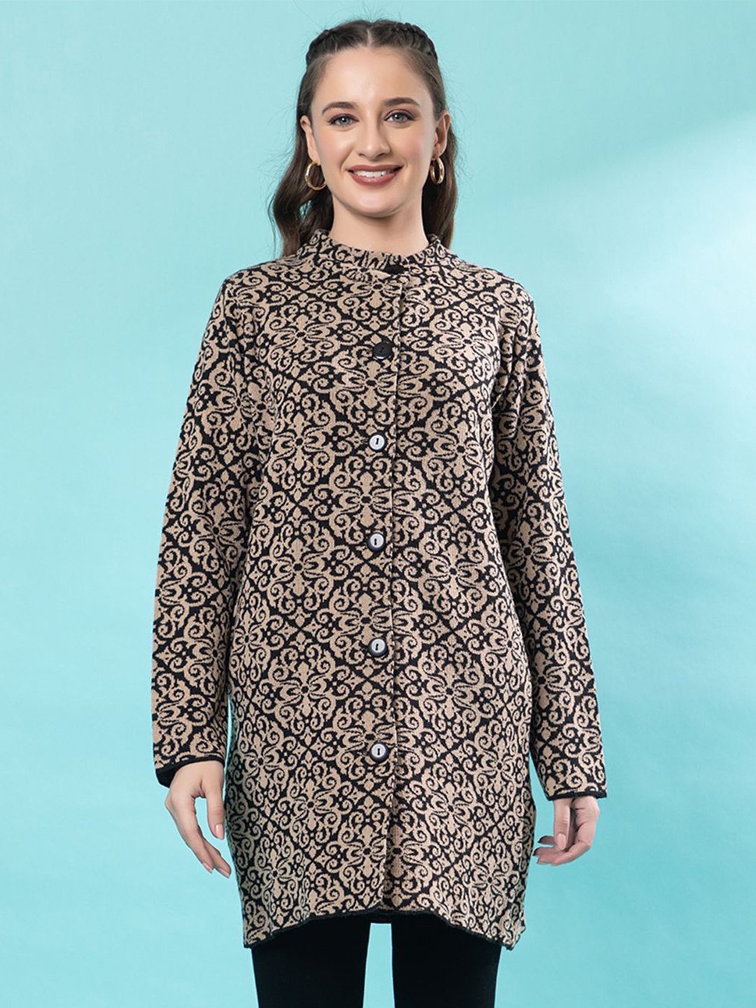 

Anouk Women Ethnic Motifs Printed Cardigan, Black