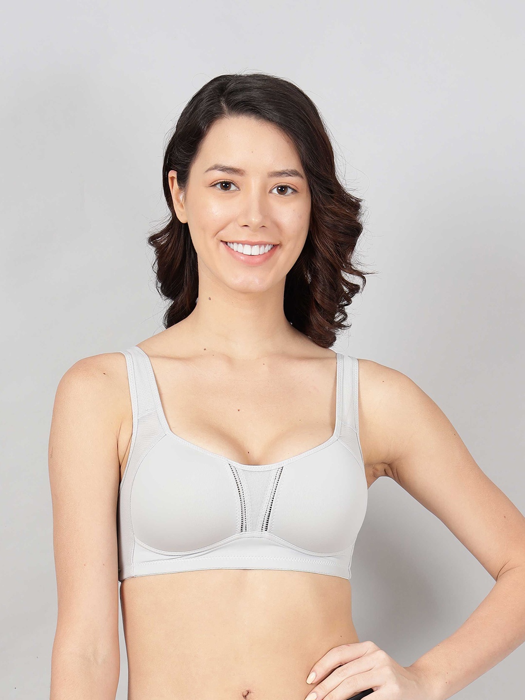 

SHOPPY VILLA Bra Full Coverage Lightly Padded, Grey