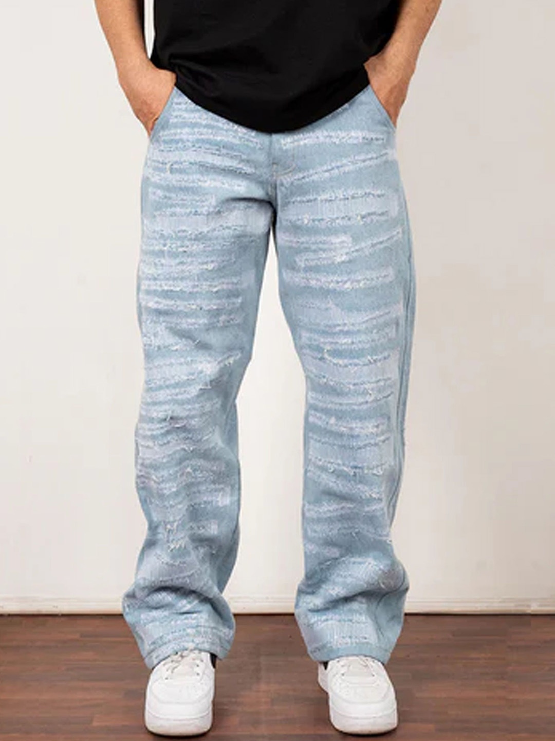 

TOFFLE Men Mid-Rise Relaxed Fit Jeans, Blue