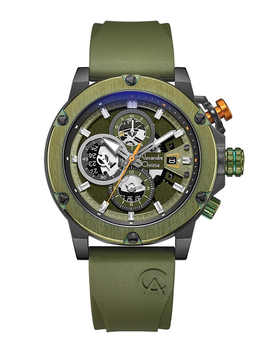 

Alexandre Christie Men Dial & Straps Analogue Watch 6491BCRGAGN, Green