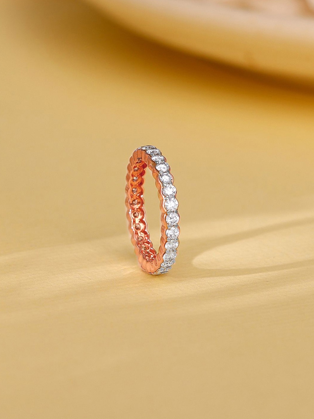 

GIVA 14K Rose Gold Diamond Ring