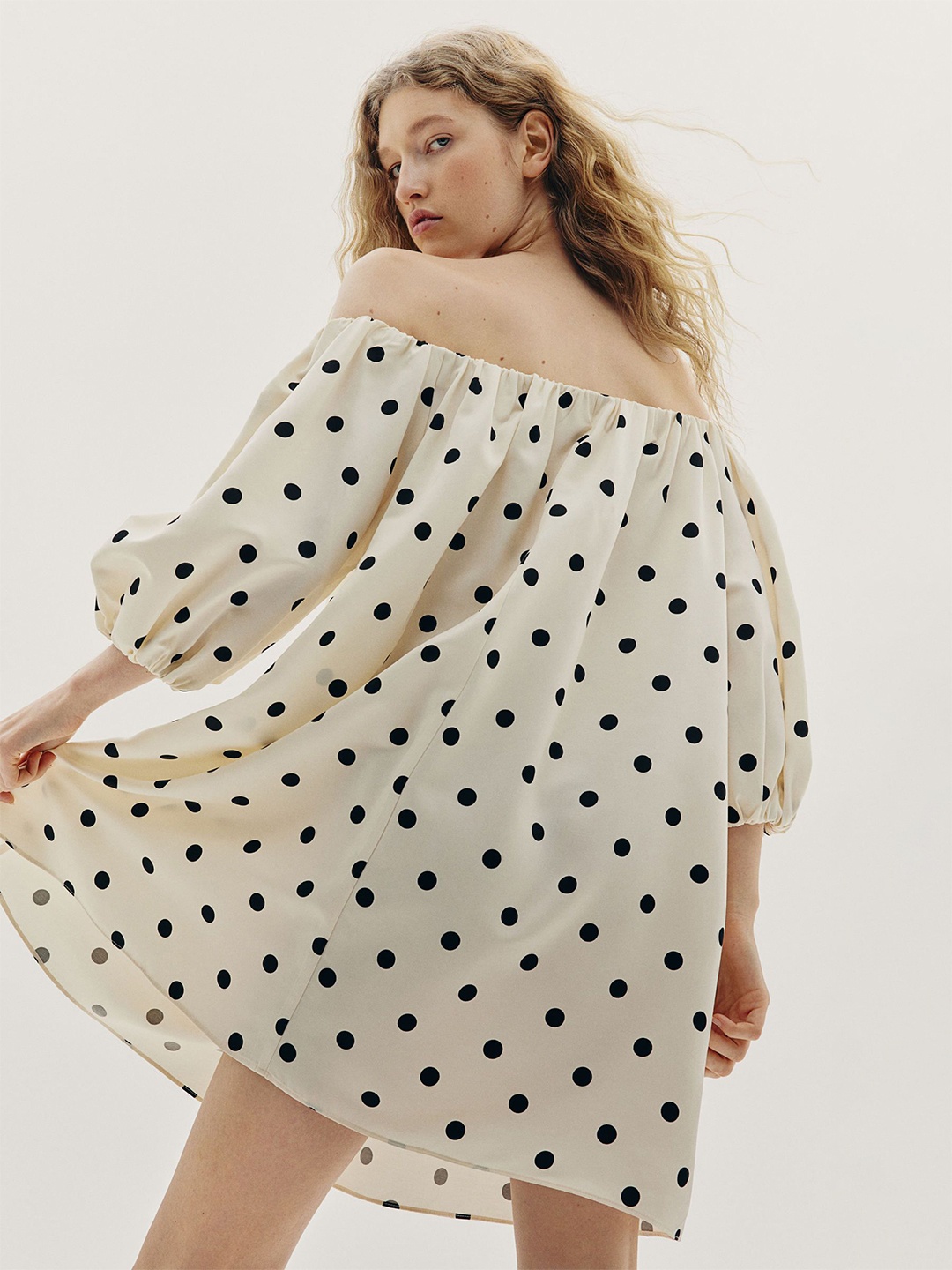 

H&M Off -The Shoulder Dress, White
