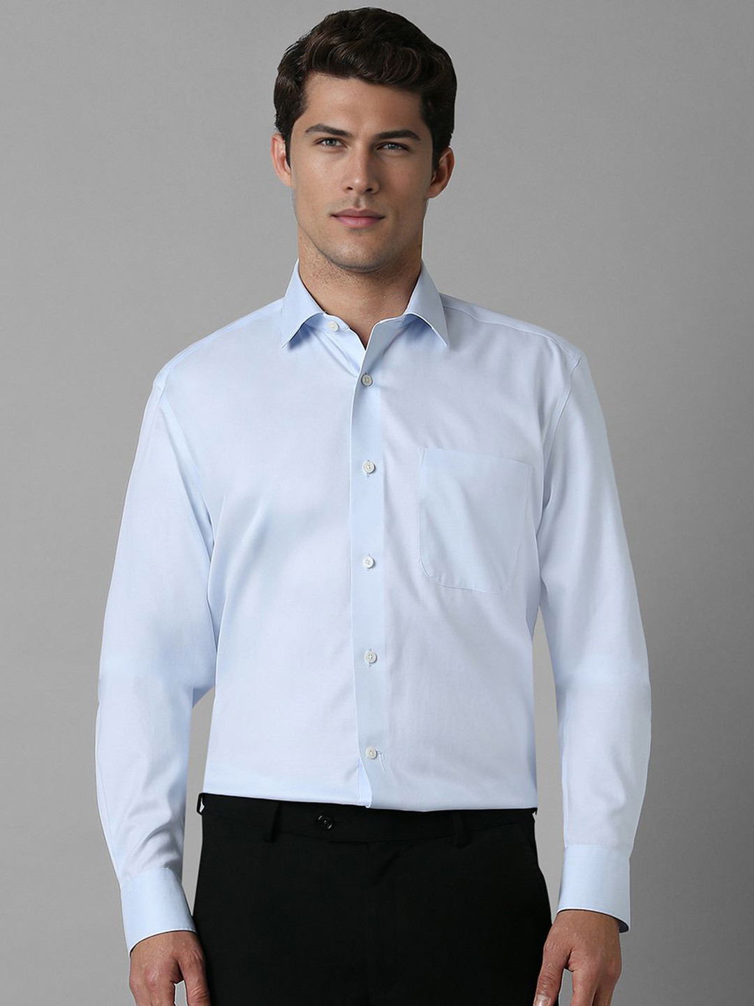 

Luxure by Louis Philippe Men Classic Regular Fit Formal Shirt, Blue