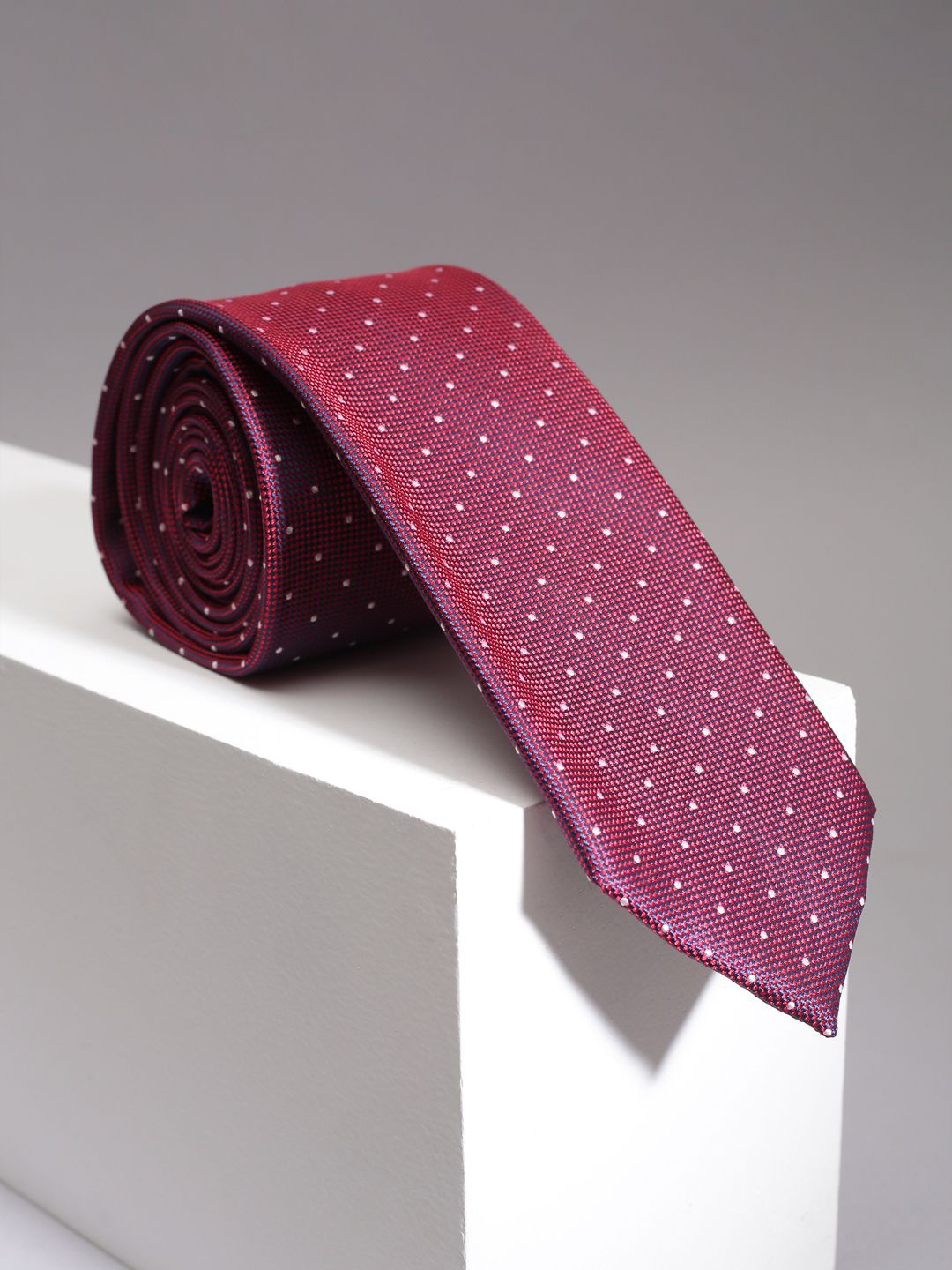 

Allen Solly Men Printed Broad Tie, Maroon