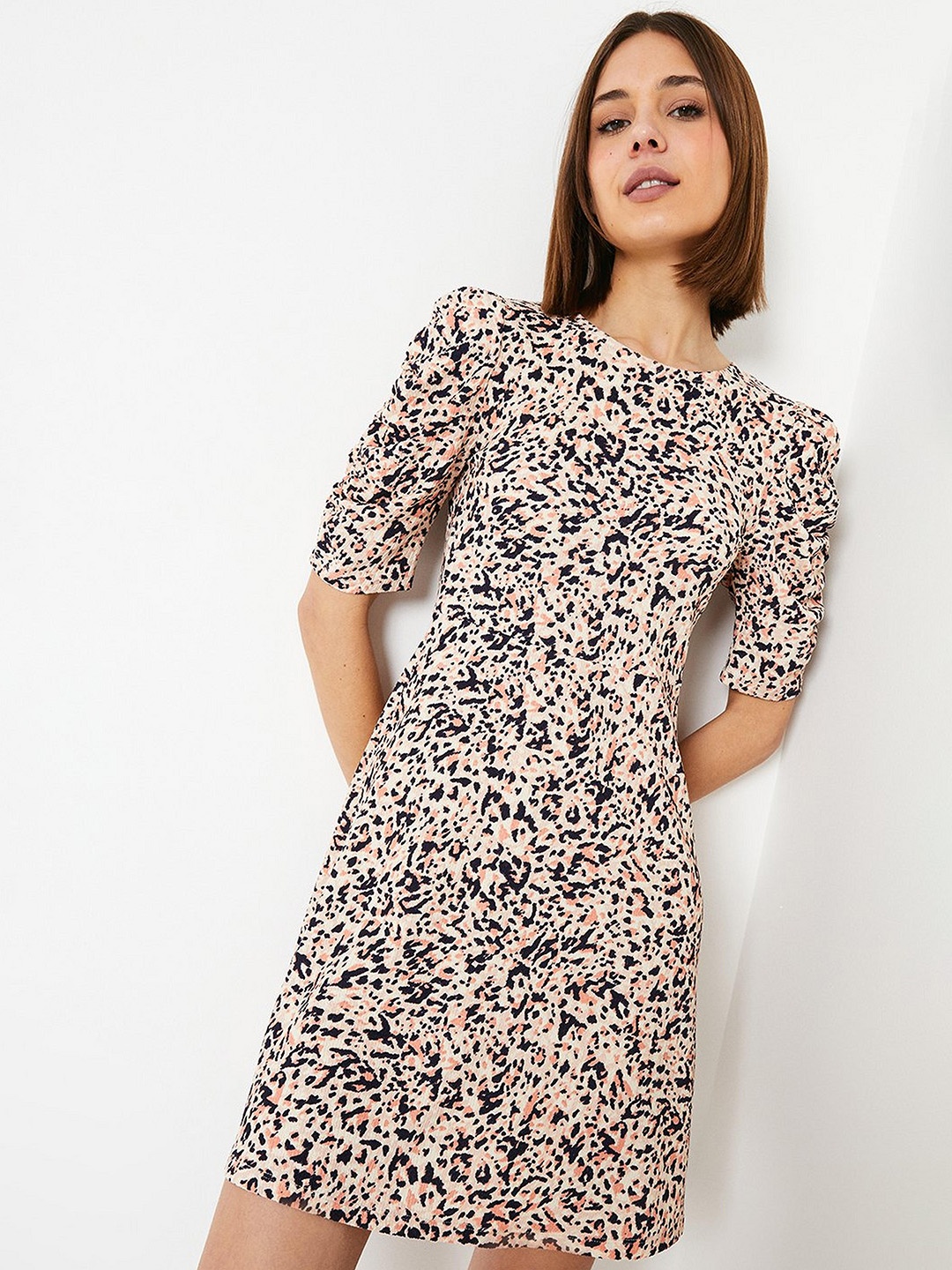 

DOROTHY PERKINS Animal Print A-Line Dress, Pink