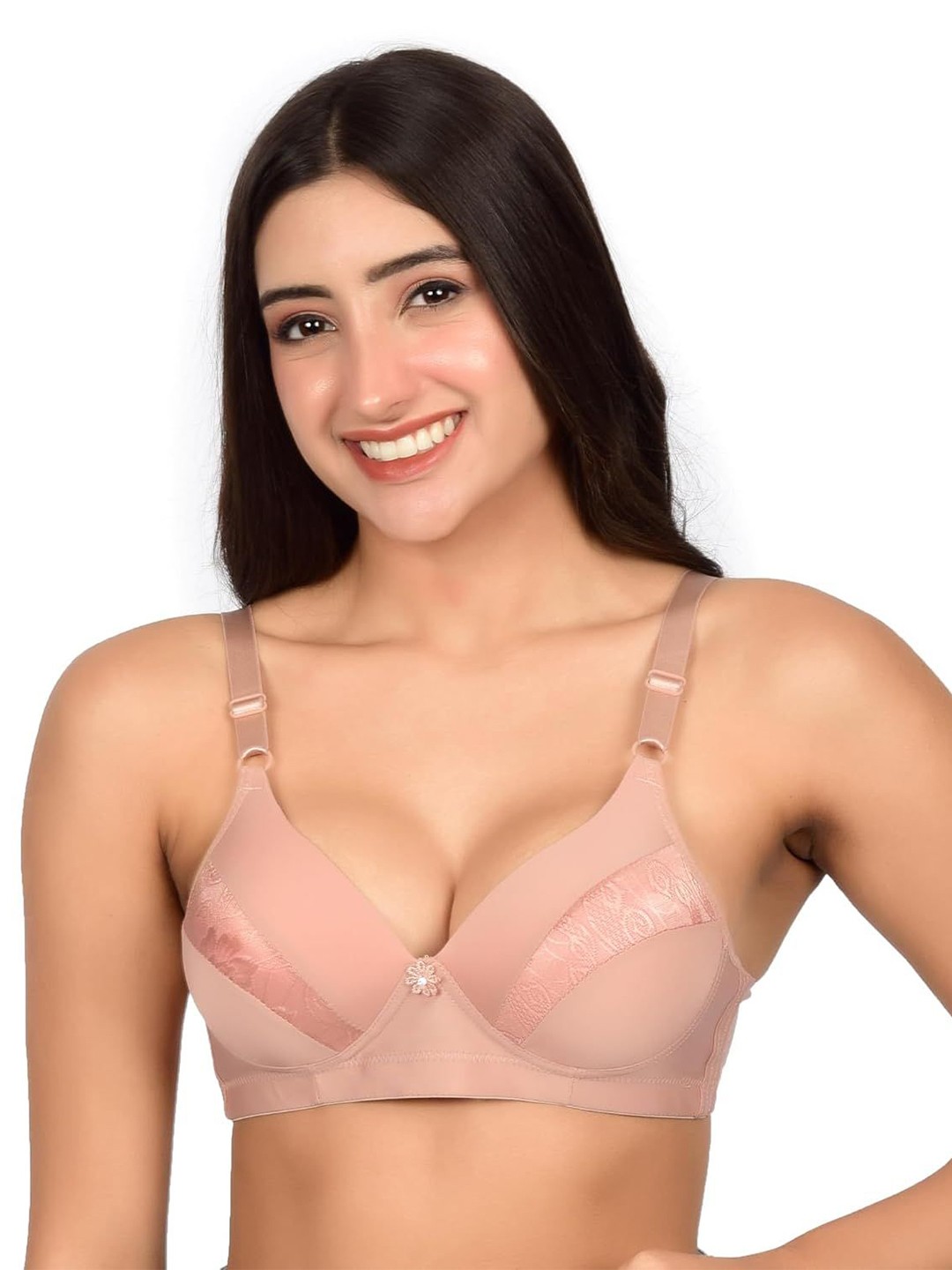 

bare dezire Bralette Bra Full Coverage Heavily Padded, Beige