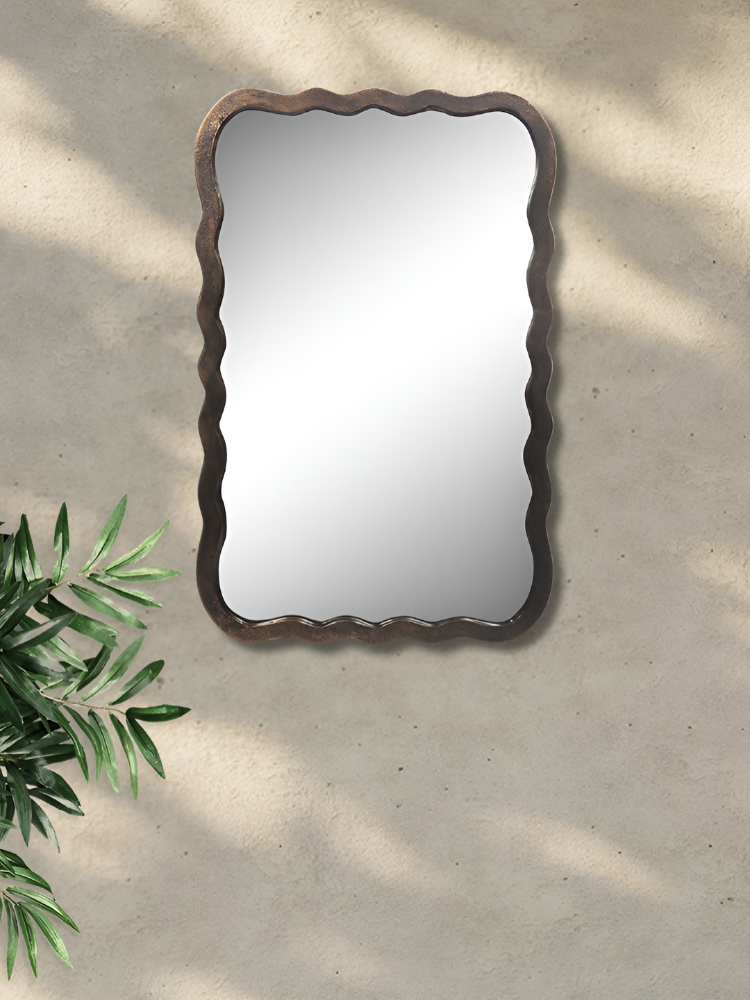 

Metalsmith Brown Wall Hanging Mirror