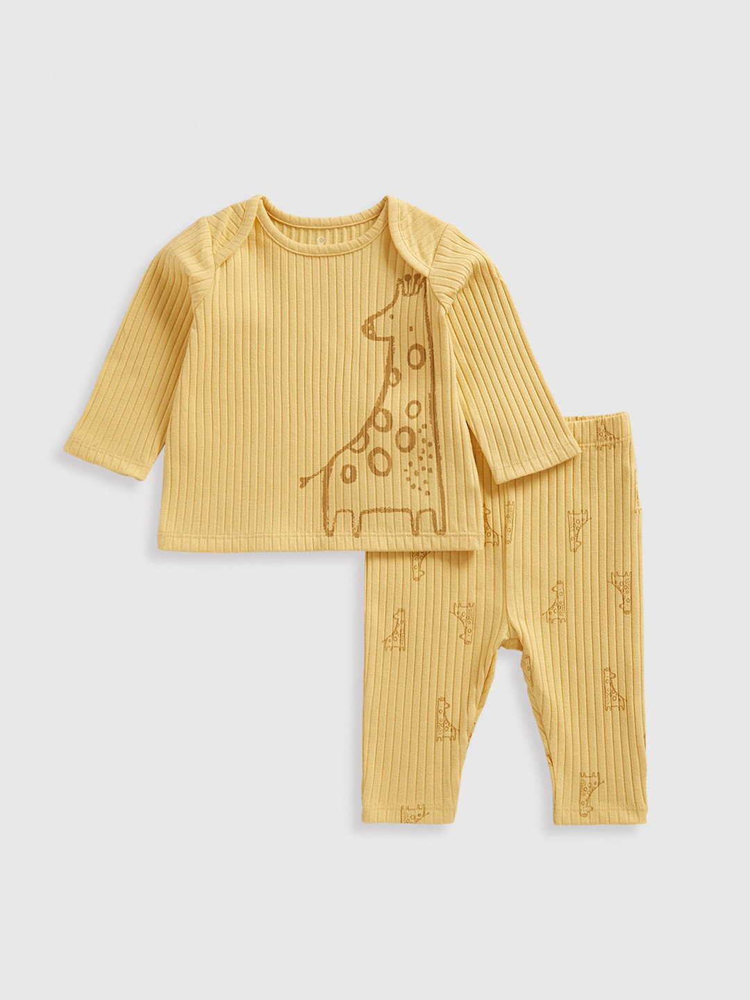 

mothercare Kids Printed Top with Leggings, Yellow