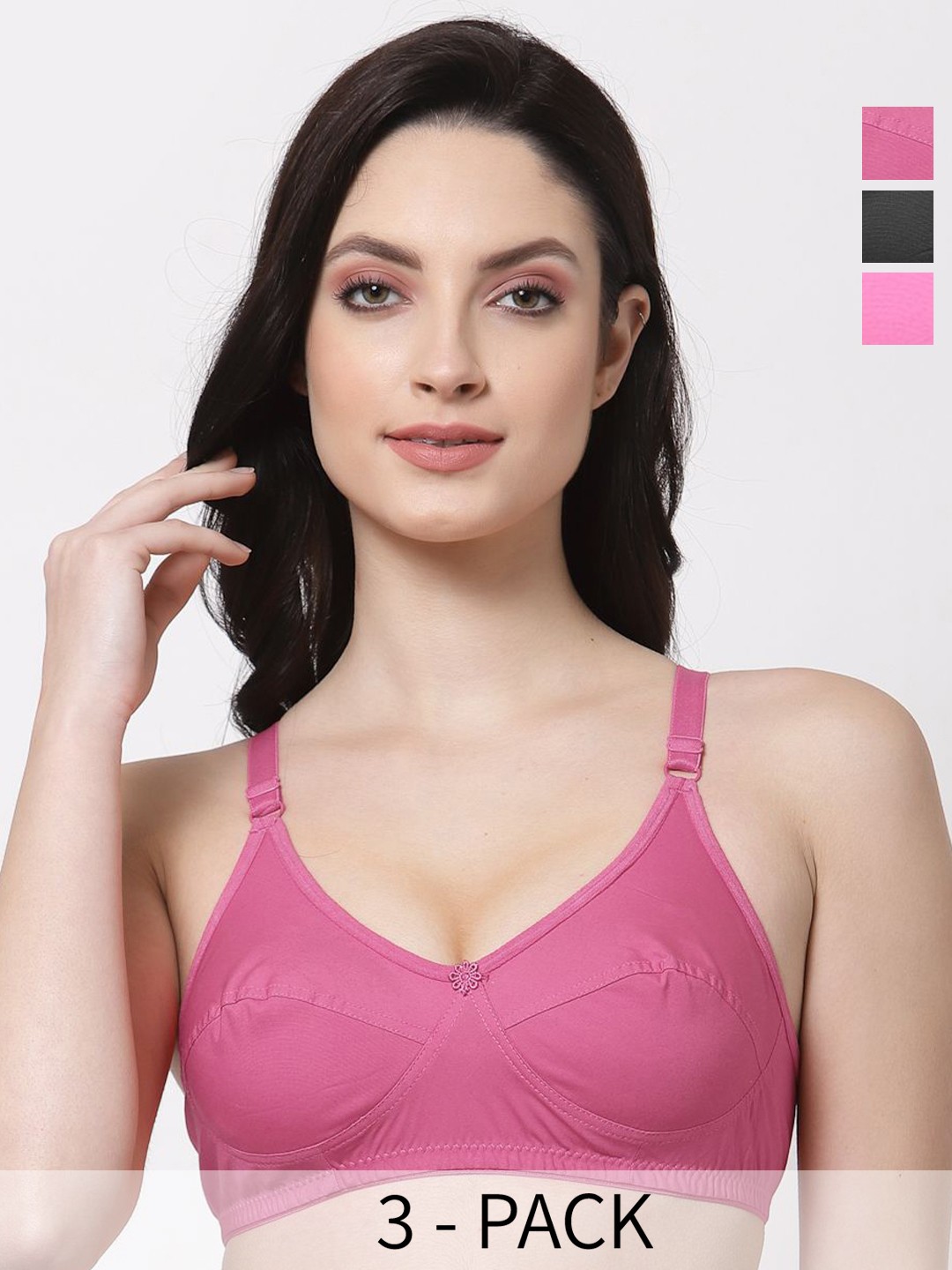 

SHYAM SONS FLAIR Bra Full Coverage, Black