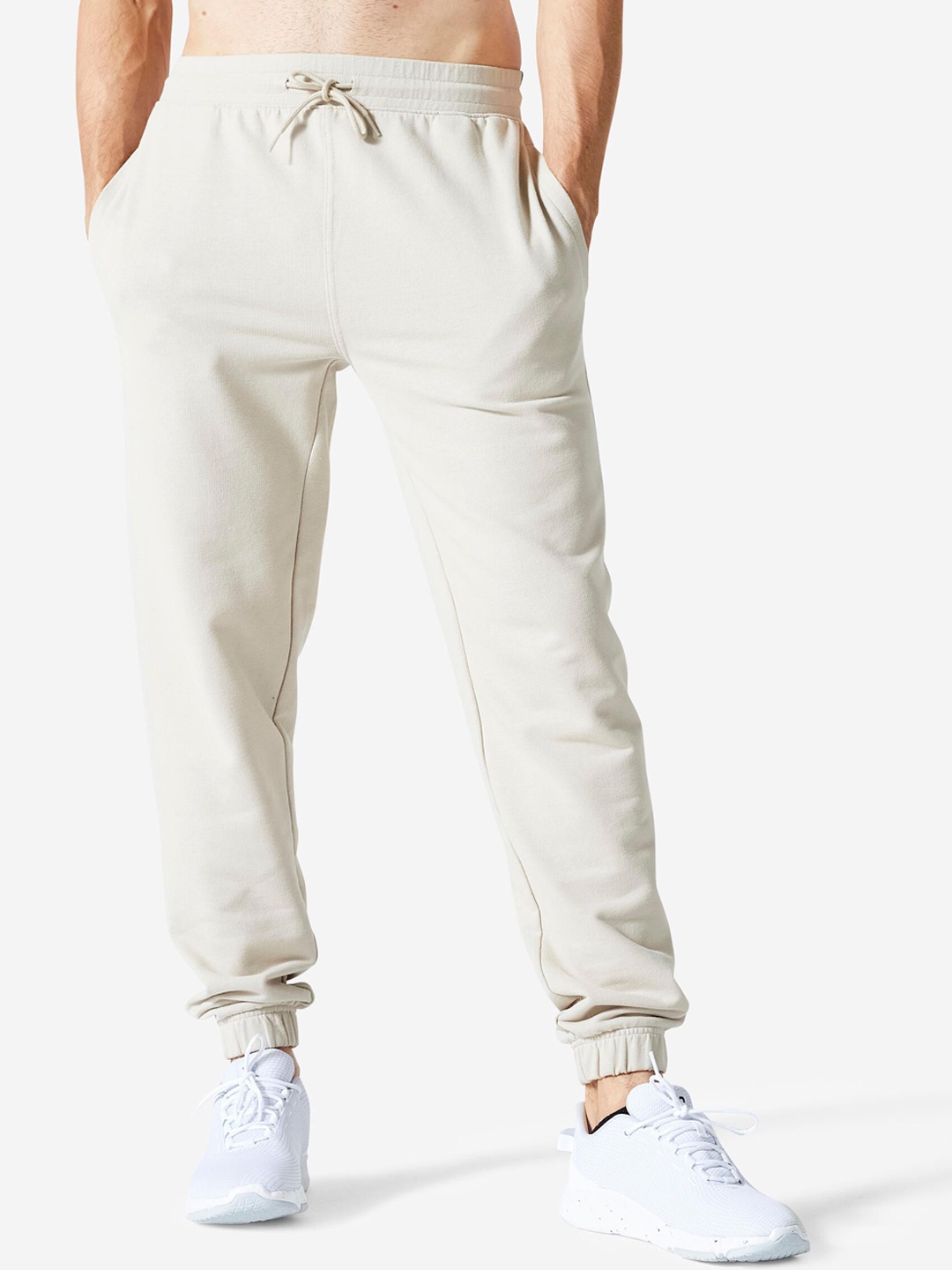 

Domyos By Decathlon Men Regular Fit Joggers, Off white