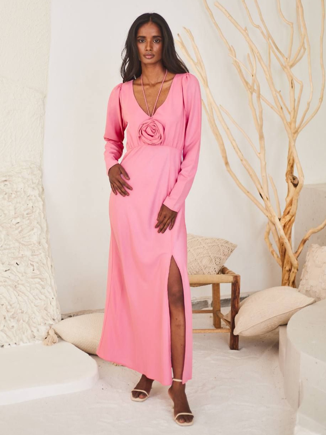 

Urban Suburban Women Sheath Maxi Dress, Pink