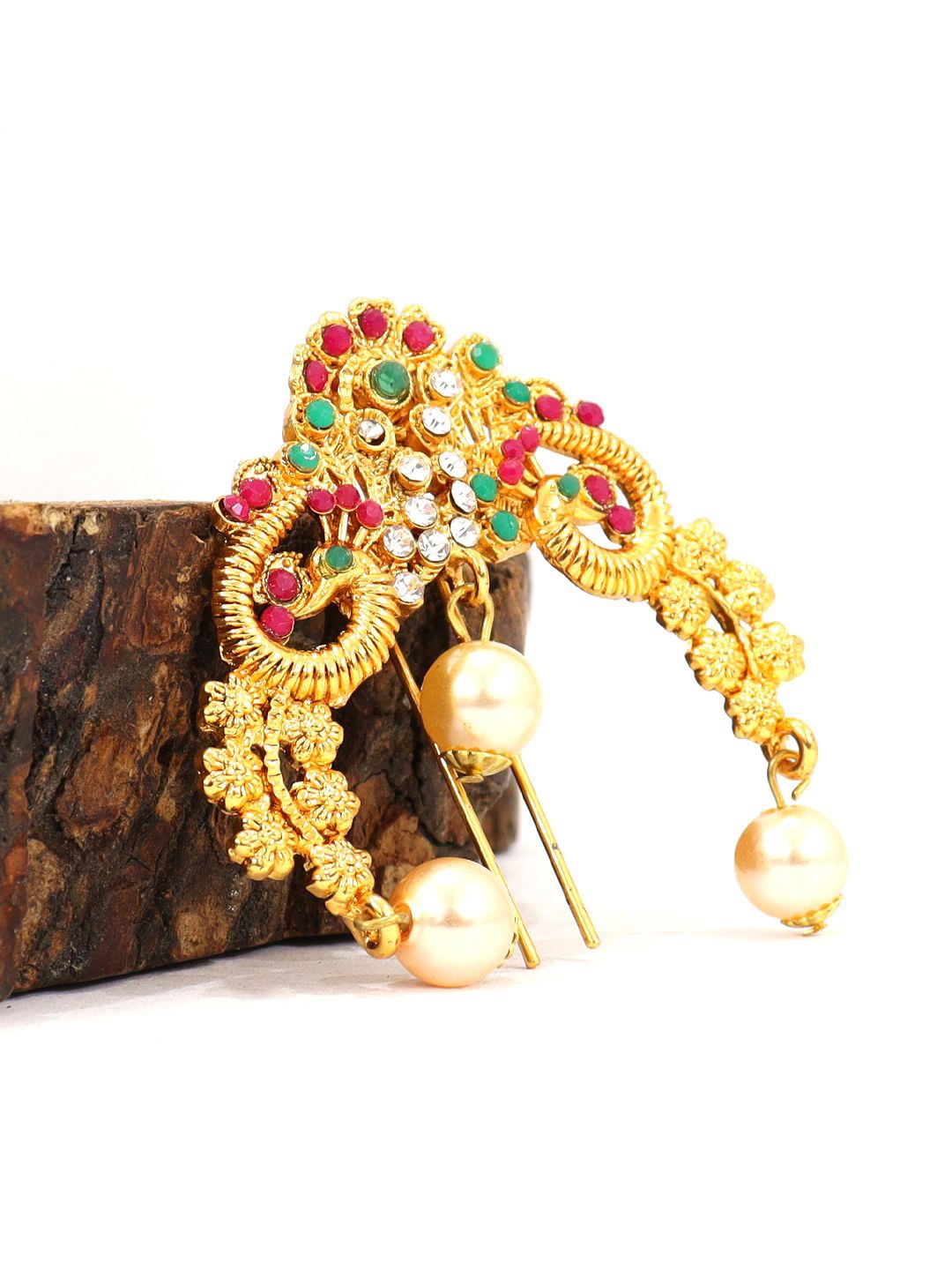

VAGHBHATT Women Hair Barrette Pin, Gold