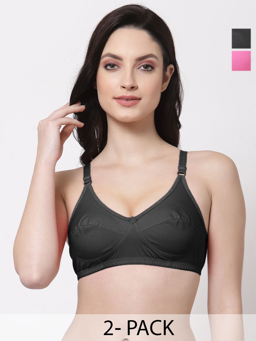 

SHYAM SONS FLAIR Bra Full Coverage, Black