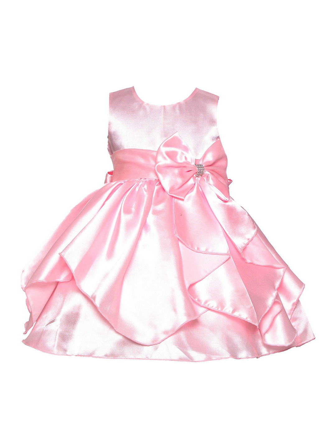 

FAIRY DOLLS Girls Satin Fit & Flare Dress, Pink