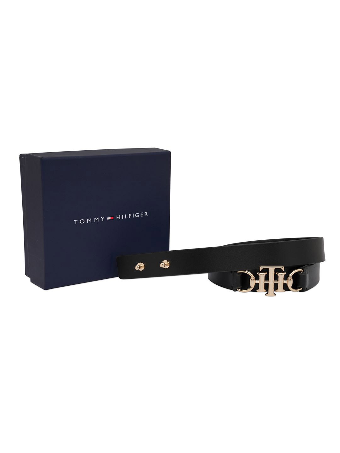 

Tommy Hilfiger Women Solid Leather Belt, Black
