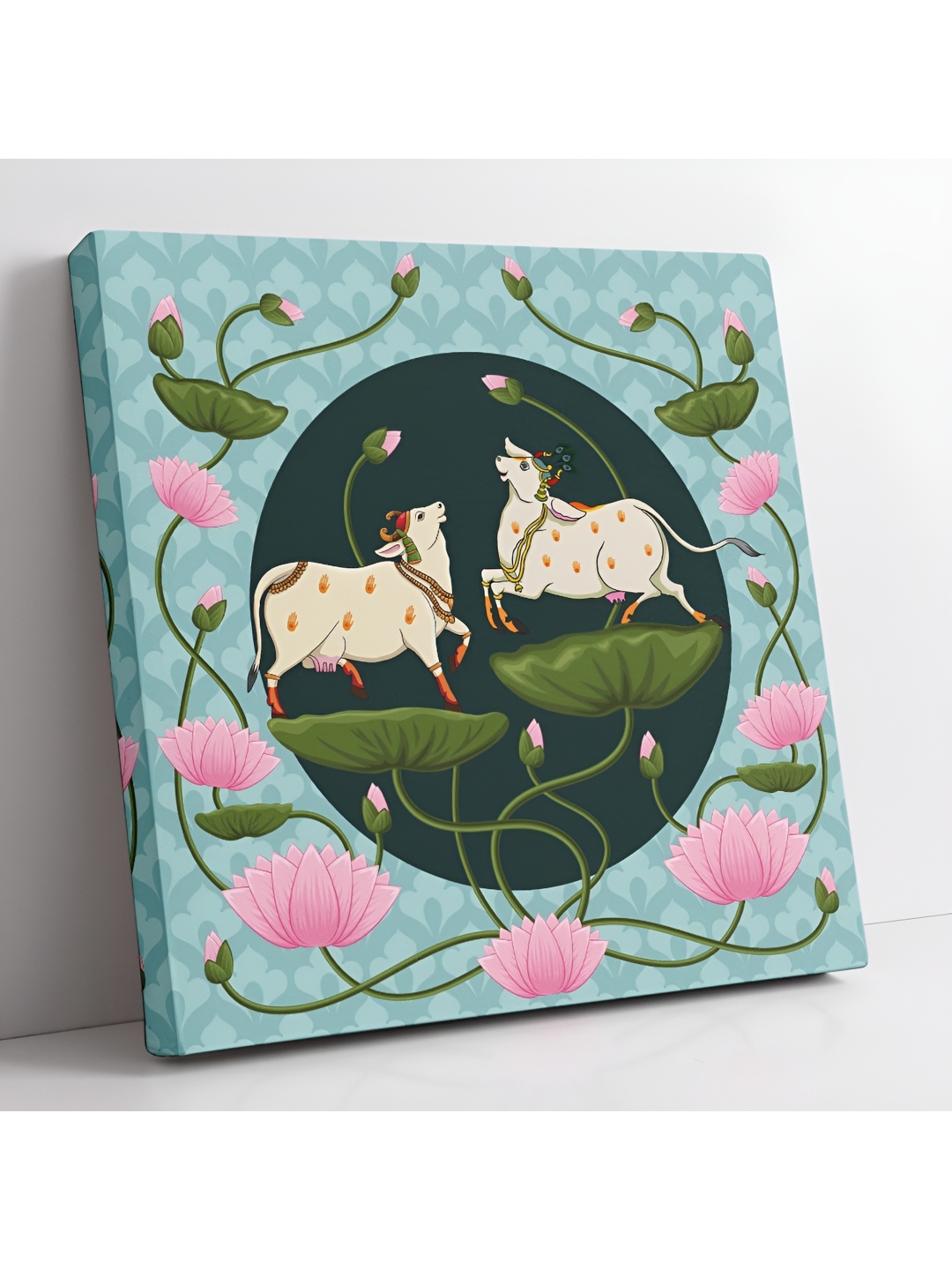 

Aura Blue & White Birds and Animals Canvas Wall Art