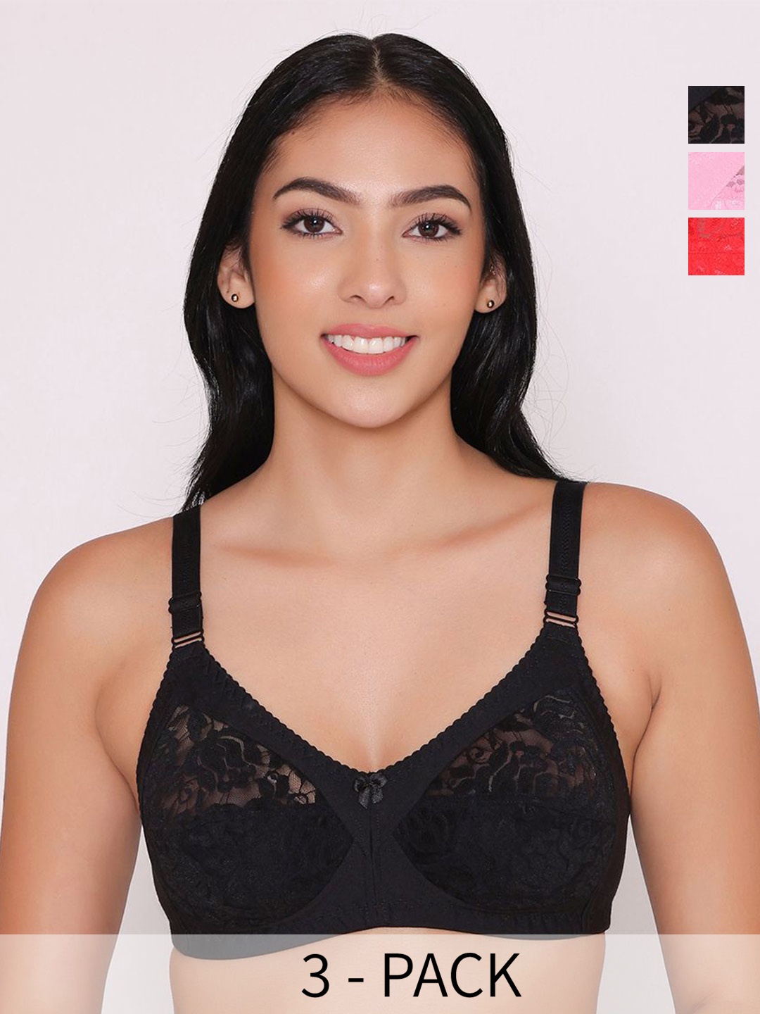 

INKURV Bra Full Coverage, Red