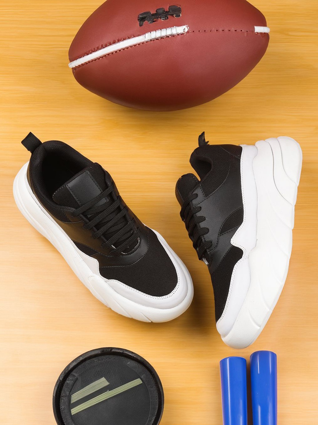 

mr.wonker Men Running Shoes, Black