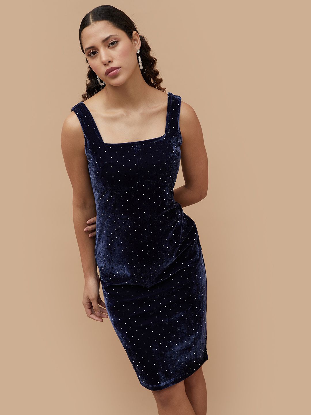 

CODE by Lifestyle Women Polka Dot Sheath Dress, Blue