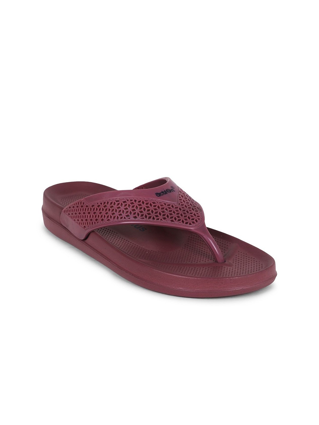 

Action Women Rubber Thong Flip-Flops, Burgundy