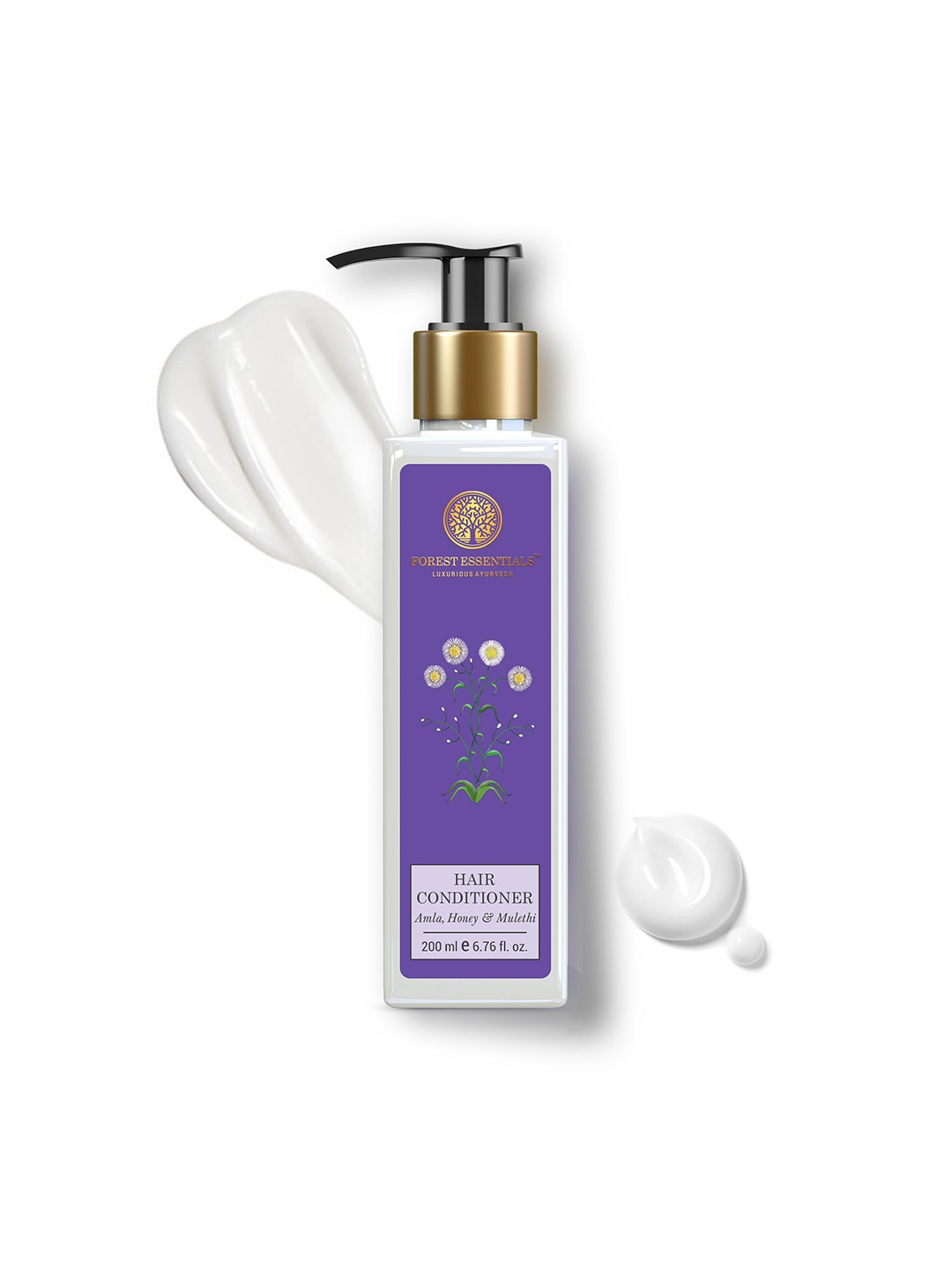 

Forest Essentials Hair Conditioner Amla Honey & Mulethi For Smooth & Shiny Hair - 200ml, Purple