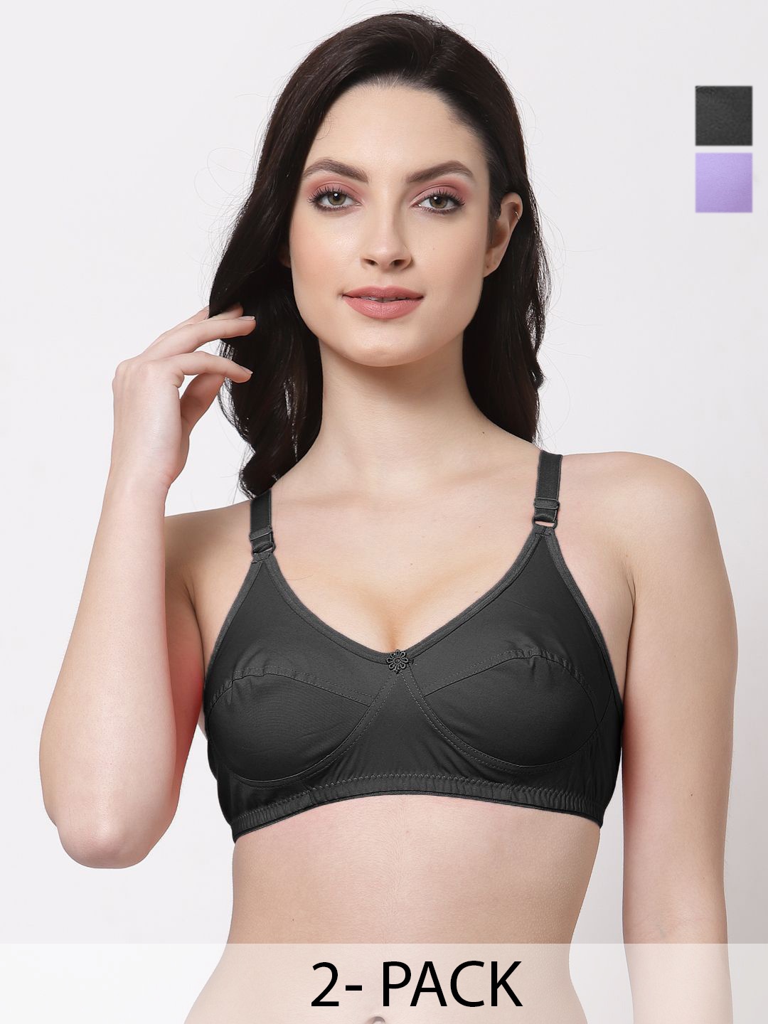 

SHYAM SONS FLAIR Bra Full Coverage, Black