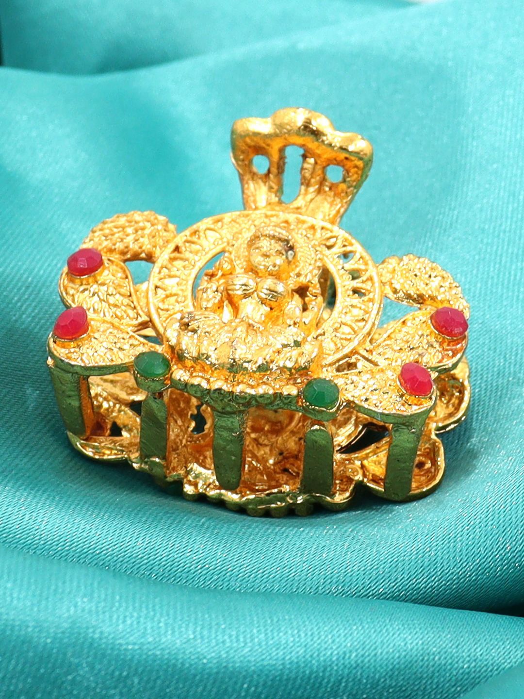 

KRENOZ Women Embellished Claw Clip, Gold