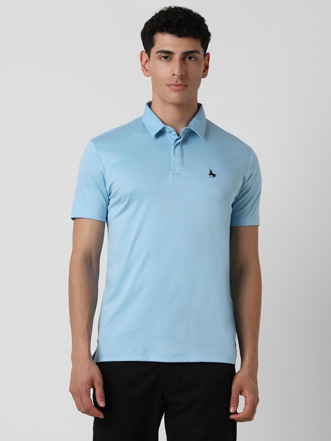 

Van Heusen Sport Men Solid Polo Collar Cotton T-shirt, Blue