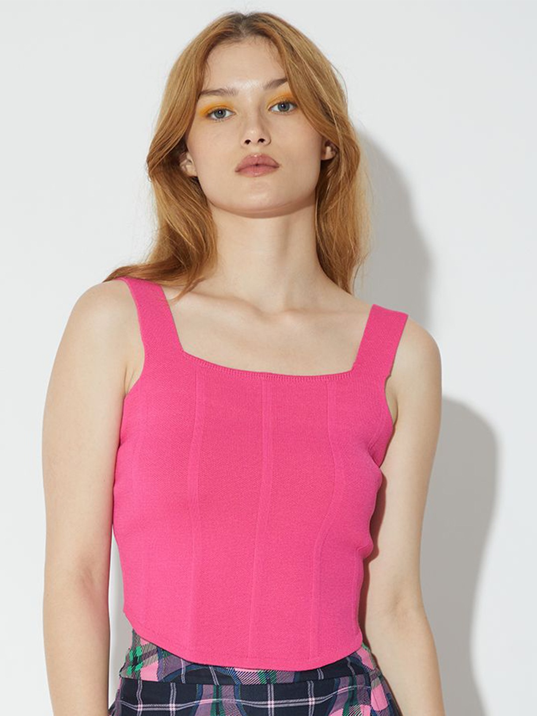 

ONLY Tank Crop Top, Pink