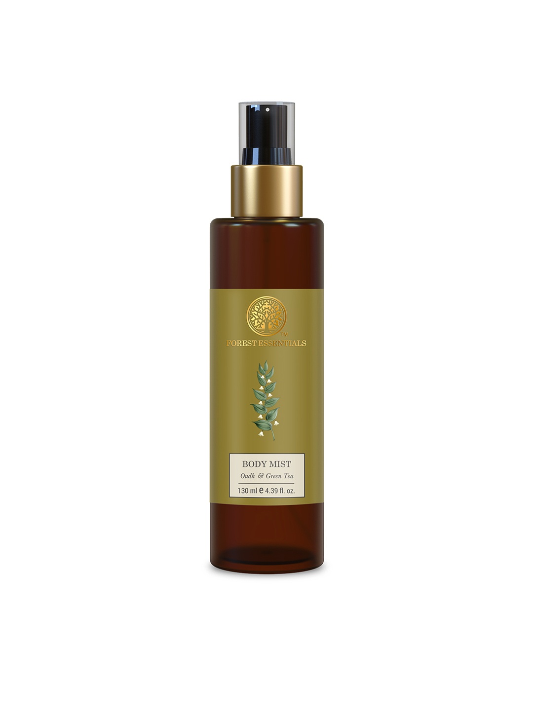 

Forest Essentials Hydrating Body Mist Oudh & Green Tea Spray with Floral Fragrance - 130ml