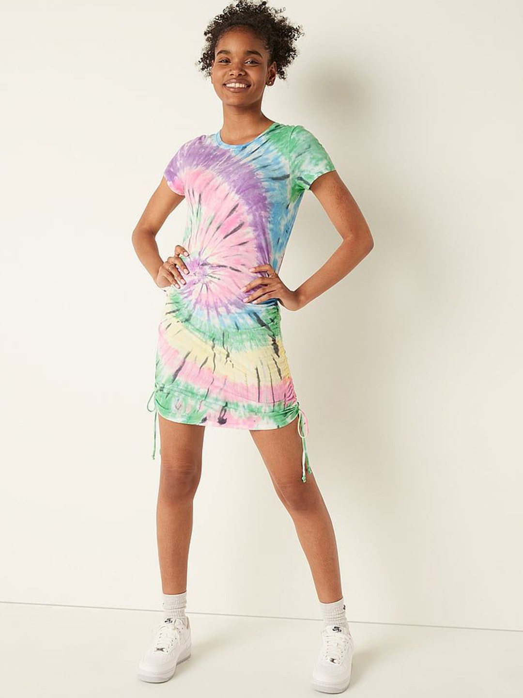 

Victoria's Secret Women Dyed Printed Bodycon Dress, Green