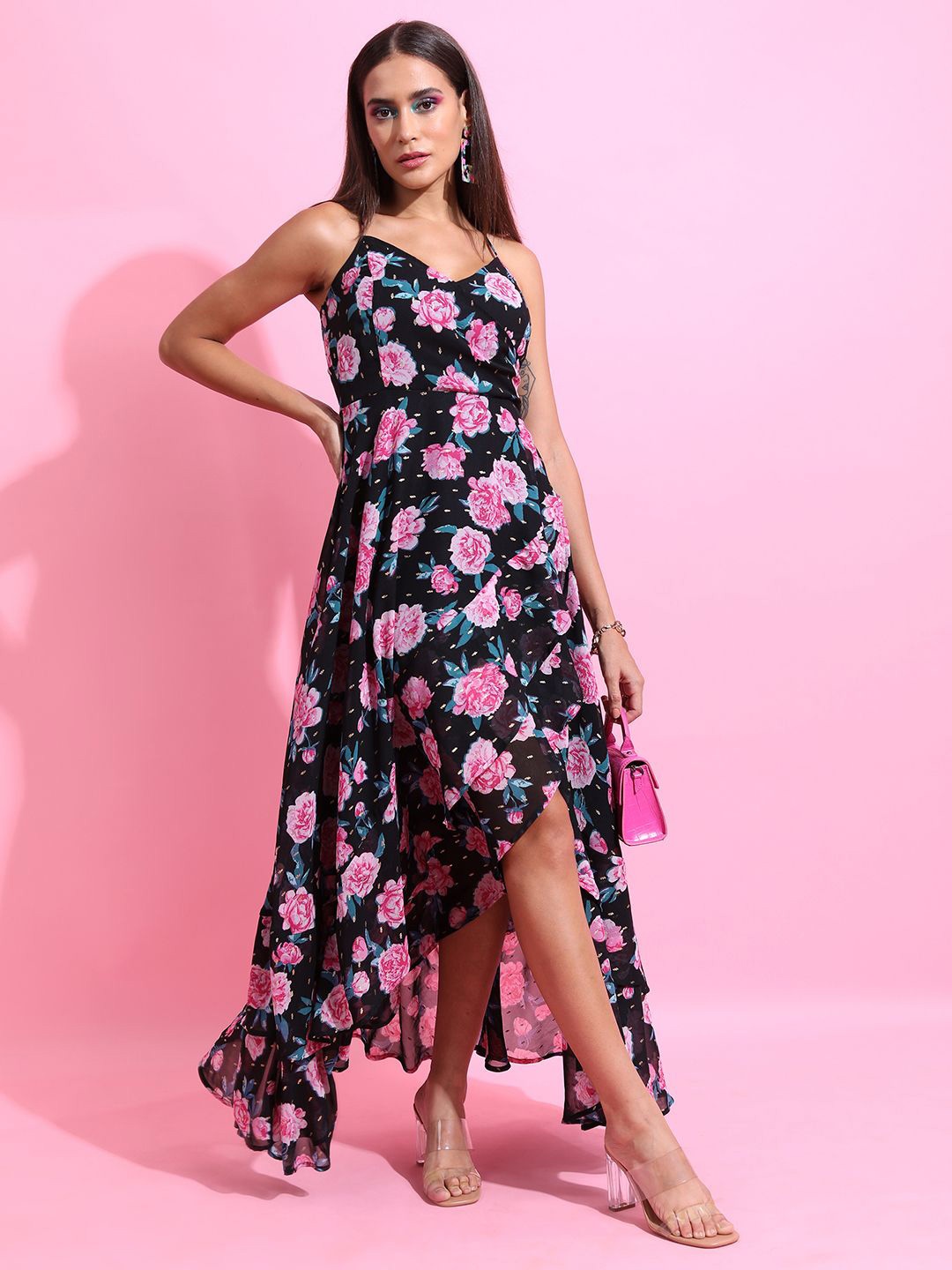 

Tokyo Talkies Floral Print Maxi Dress, Multi