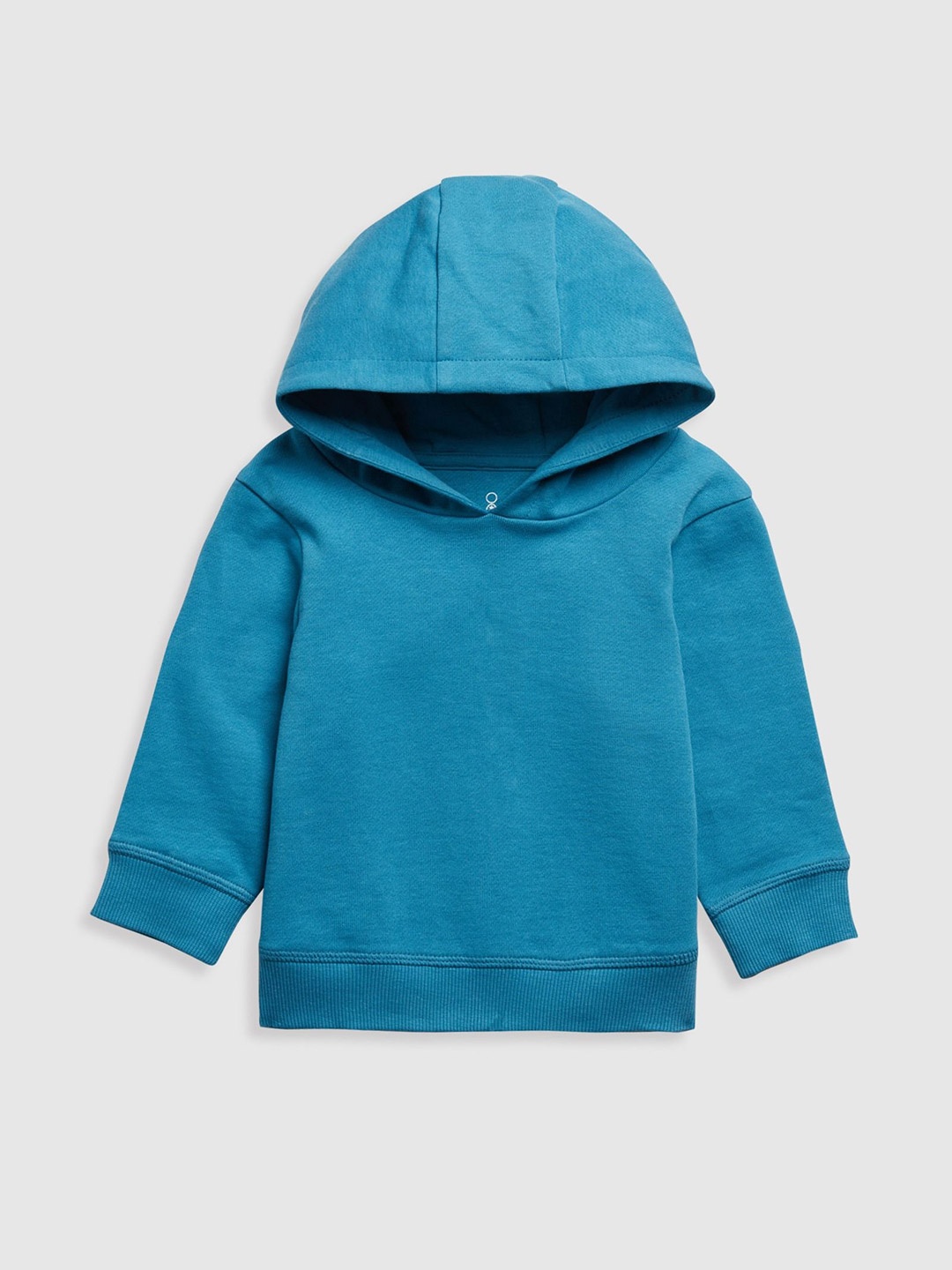 

mothercare Boys Antimicrobial Solid Hood Cotton Pullover Sweatshirt, Blue