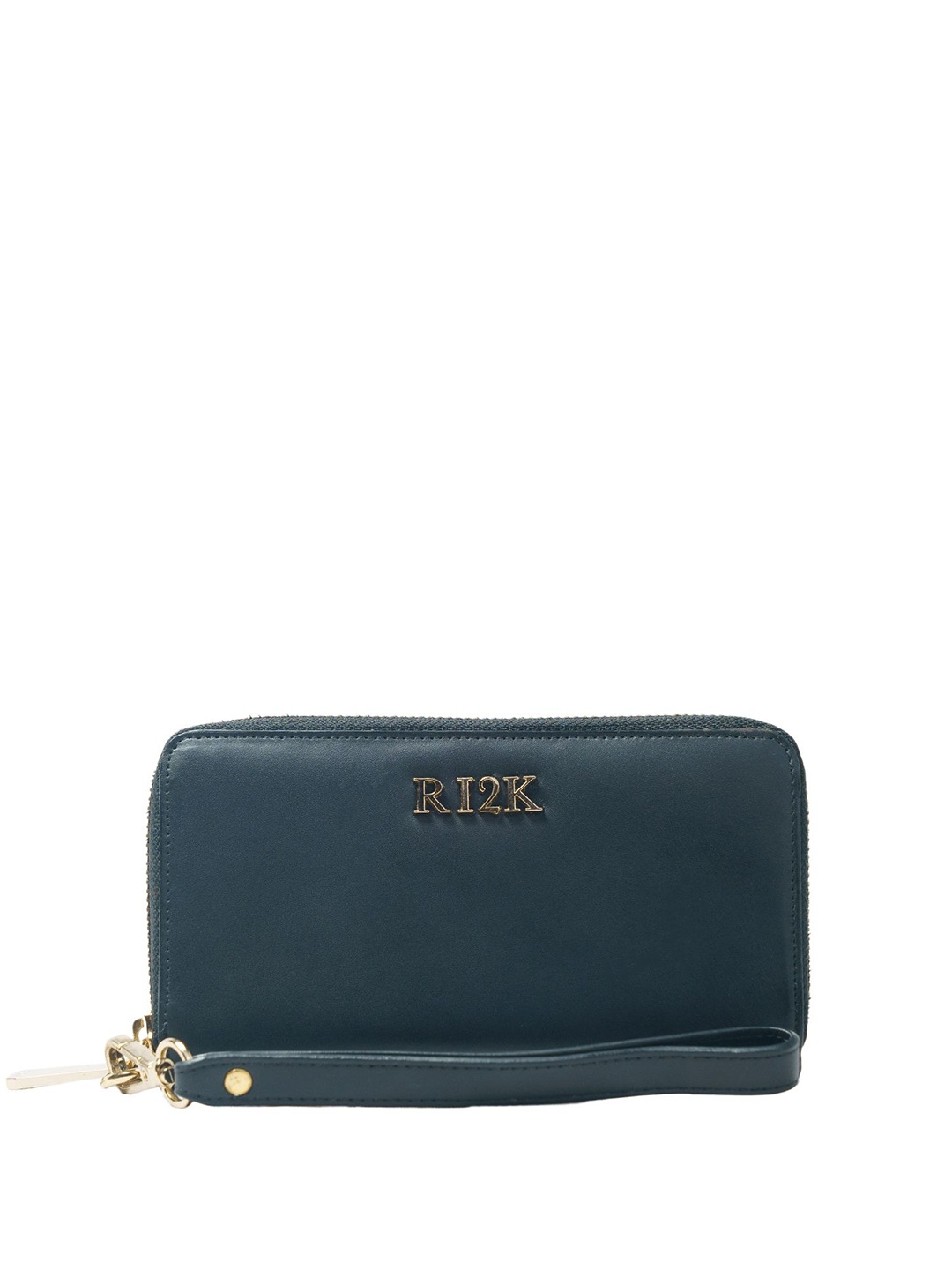 

RI2K LONDON Women Leather Zip Around Wallet, Blue