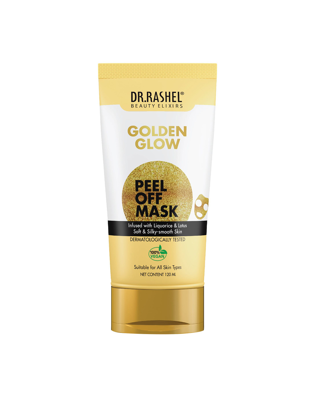 

DR.RASHEL Golden Glow Peel Off Mask- 120ml, Gold