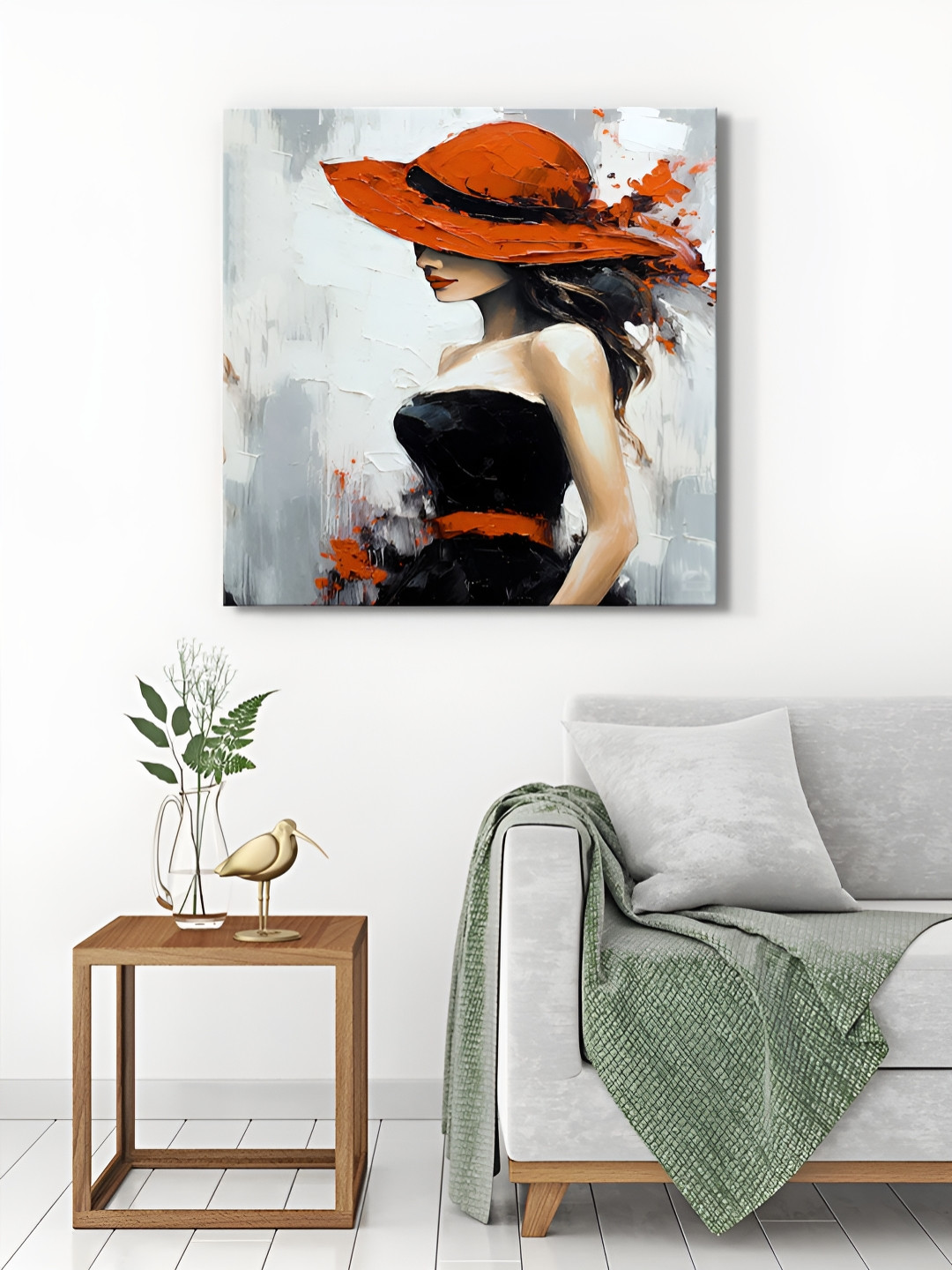 

999Store Grey & Black Fashion Stylish & Modern Canvas Wall Paintings
