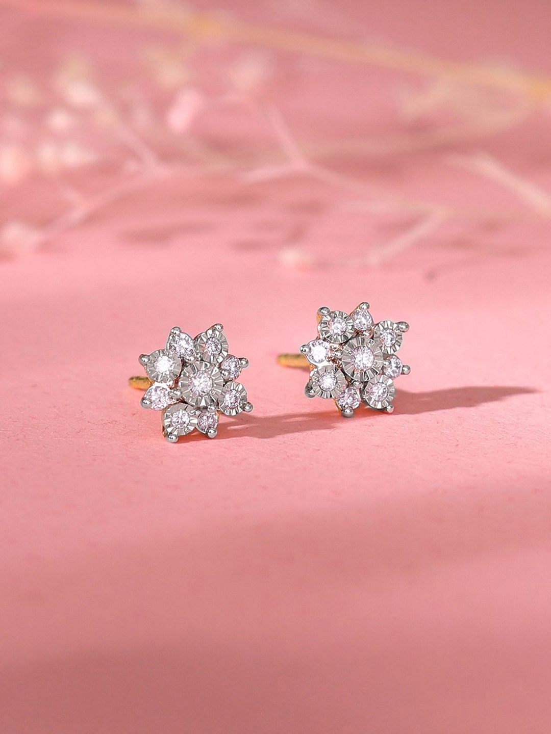 

GIVA 14K Yellow Gold Gorgeous Grace Diamond Earrings