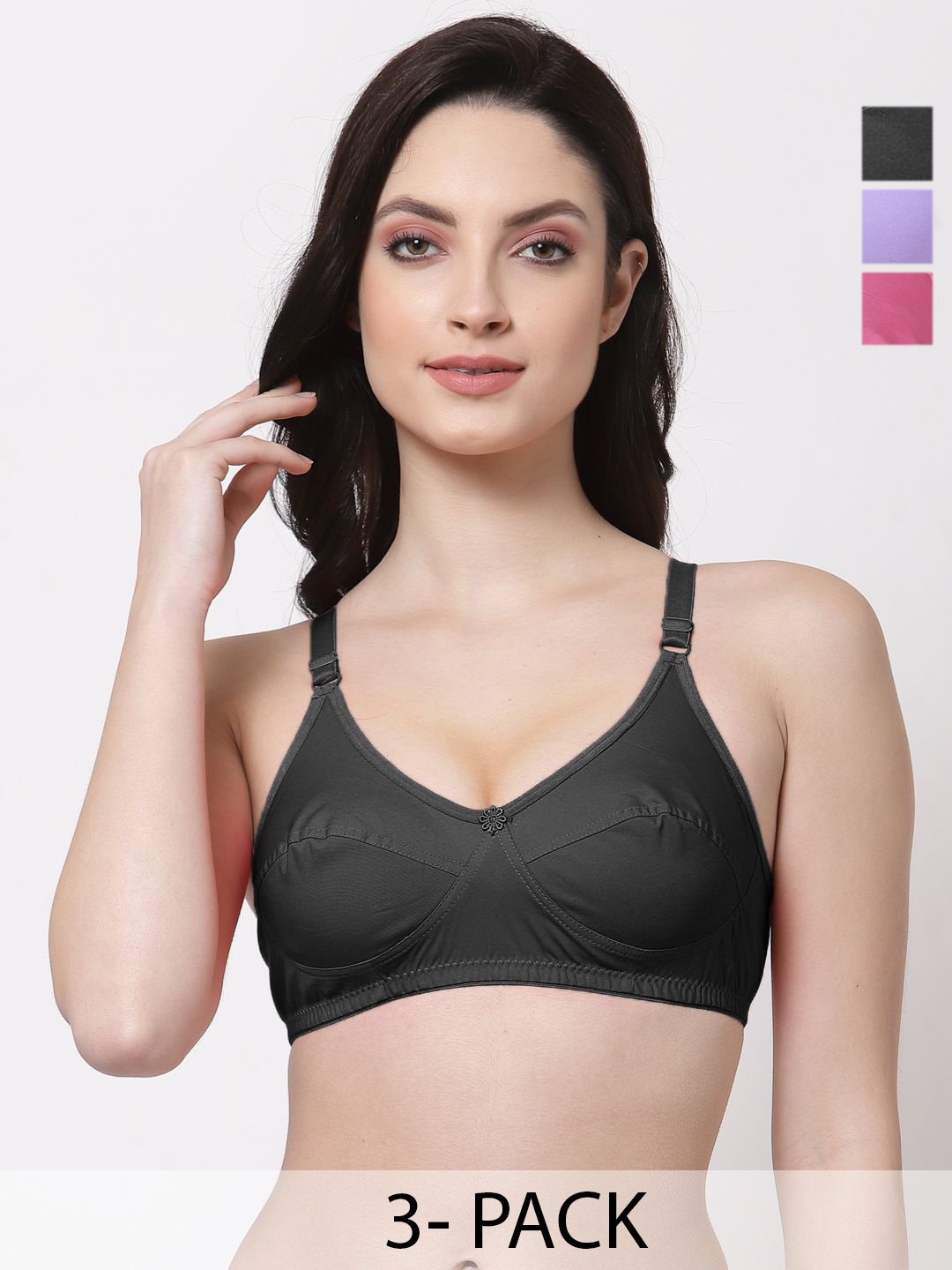 

SHYAM SONS FLAIR Bra Full Coverage, Black