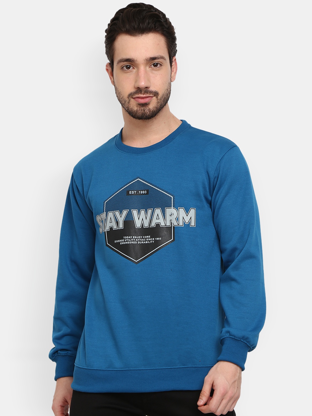 

V-Mart Men Teal Sweatshirt