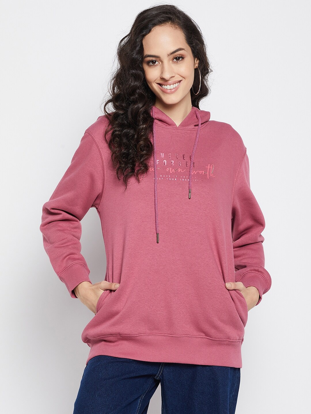 

Madame Women Maroon Sweatshirt